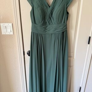 Eucalyptus Azazie A-line Organa Bridesmaid Dress, Size A14